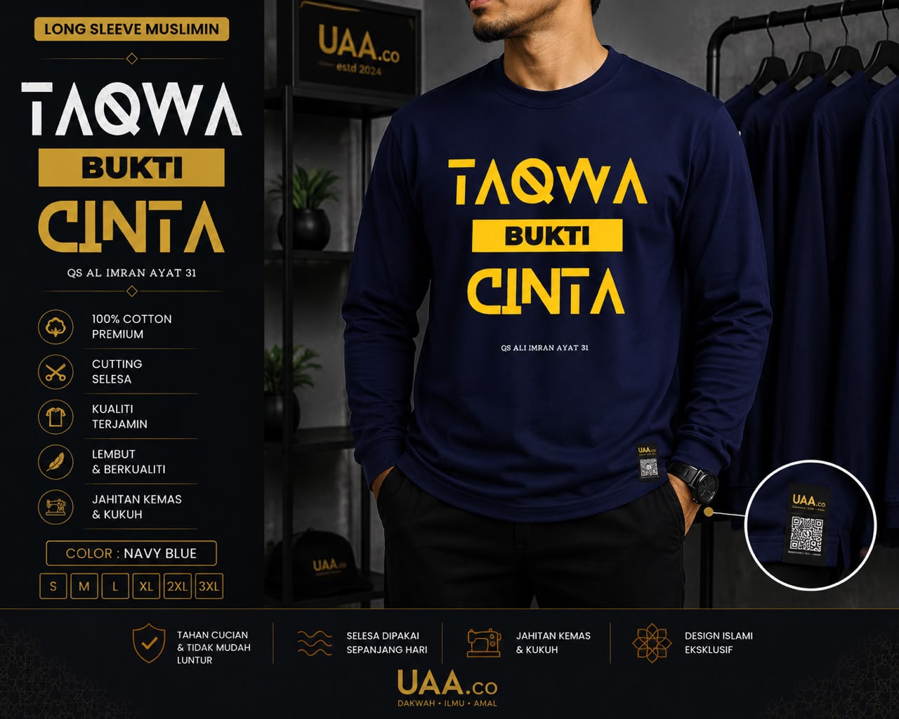 Long Sleeve : Taqwa Bukti Cinta